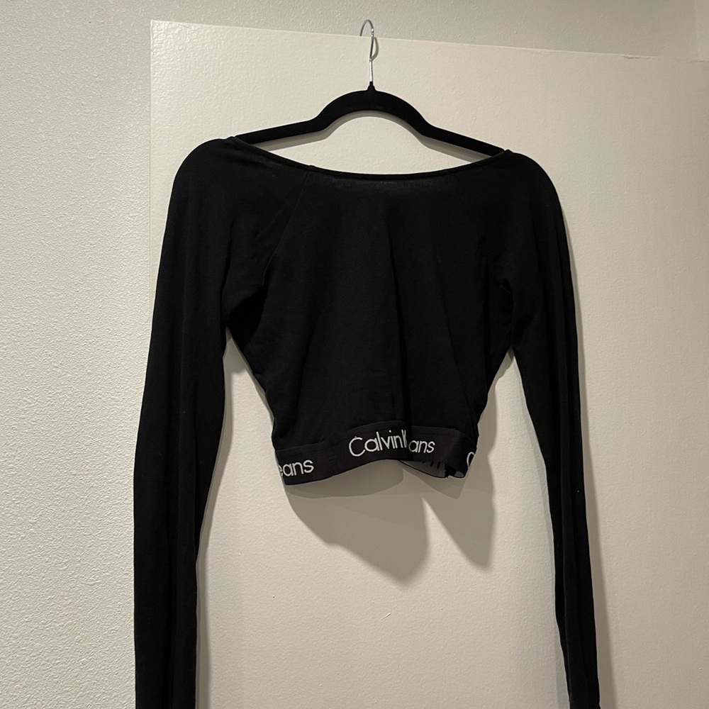 Calvin Klein‎ Women's Black Long Sleeve Top